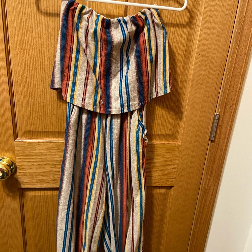 Striped jumpsuit